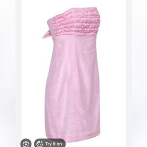 Lilly Pulitzer Pink Strapless Dress